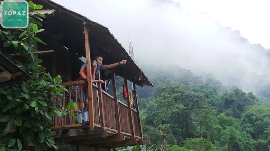 Homestay có không gian núi rừng xanh mát