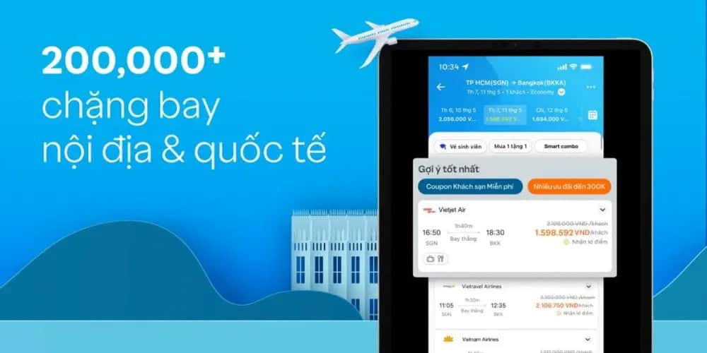 Tìm chuyến bay Vietnam Airlines giá rẻ ở đâu? Bí kíp book vé tiết kiệm trên Traveloka